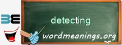 WordMeaning blackboard for detecting